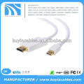 Port d&#39;affichage miniature plaqué or de 1,8 m sur le câble HDMI